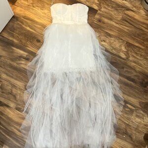 Fate Bachelorette Ivory Lace Dress (Removeable Tutu Included)